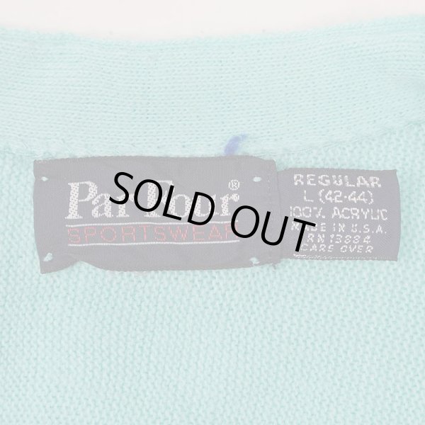 画像2: 80-90's Par Four アクリルカーディガン "MADE IN USA" (2)