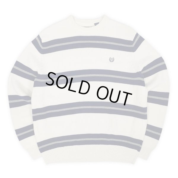 画像1: 00's CHAPS マルチボーダー柄 コットンニット (1)