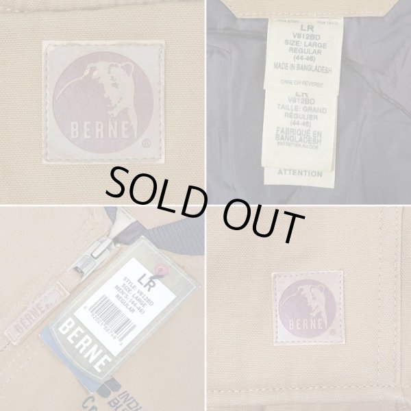 画像3: 00's BERNE キルティングライナー ダックベスト "DEADSTOCK" (3)