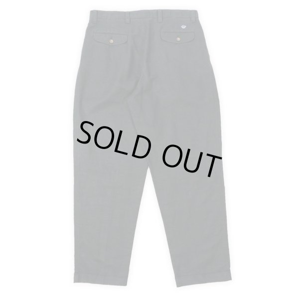 画像2: 90's DOCKERS 2タック リネントラウザー "W34 L32" (2)