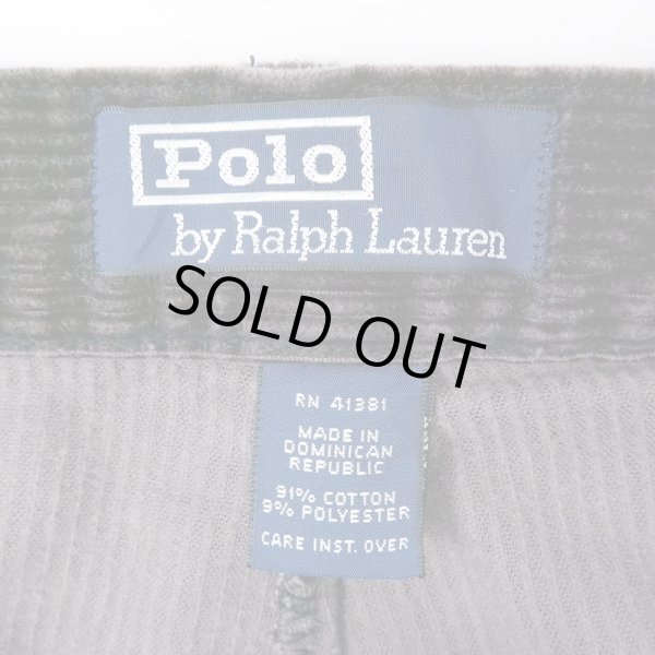 画像3: 90's Polo Ralph Lauren 2タック 太畝コーデュロイトラウザー “ANDREW PANT / DARK BROWN” (3)