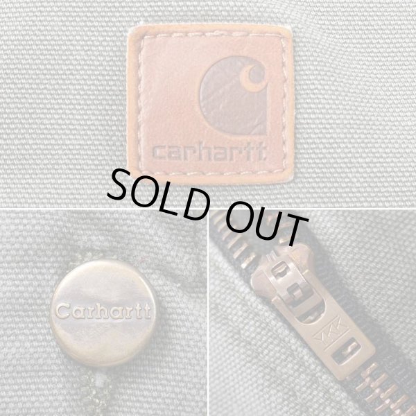 画像4: 00's Carhartt ダックペインターパンツ "W34 L30 / MOSS GREEN" (4)