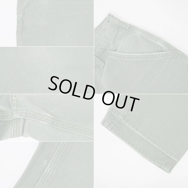 画像5: 00's Carhartt ダックペインターパンツ "W34 L30 / MOSS GREEN" (5)