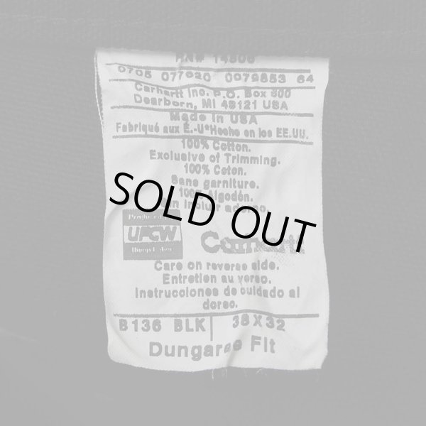 画像3: 90's Carhartt ダブルニー ペインターパンツ “BLACK / MADE IN USA” (3)