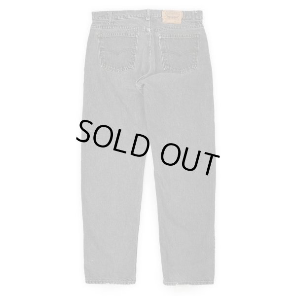 画像2: Late 80's Levi's 505-0259 先染めブラックデニムパンツ "MADE IN USA / W34 L32" (2)