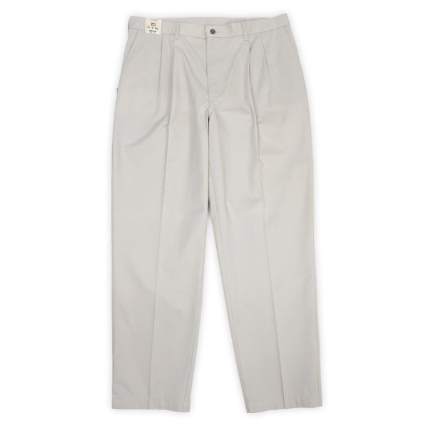 画像1: 00's Lee 2タック チノトラウザー "DEADSTOCK / IVORY / W36 L30" (1)