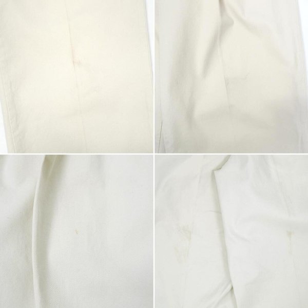 画像4: 00's CHAPS 2タック チノトラウザー “OFF WHITE / W34 L32” (4)