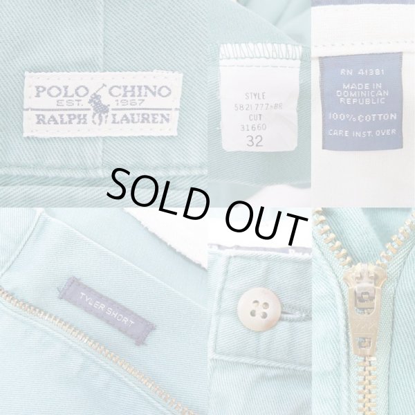 画像3: 90's Polo Ralph Lauren 2タック チノショーツ "TYLER SHORT" (3)