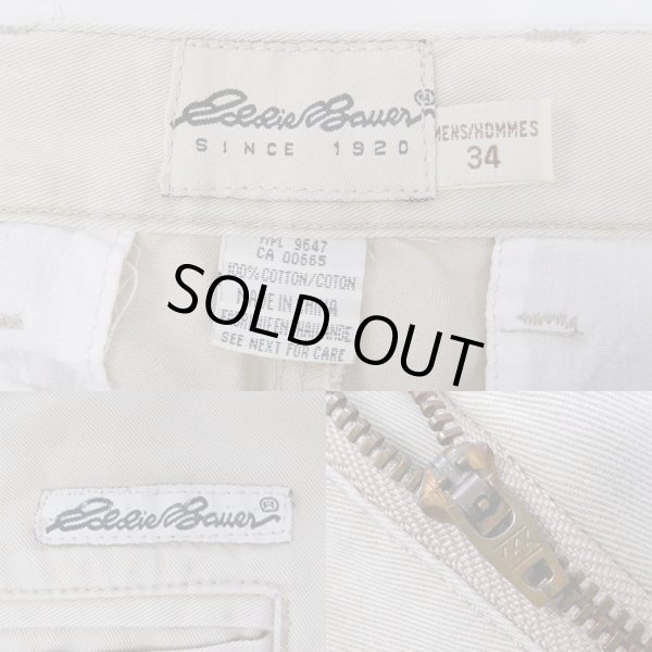 画像3: 90's Eddie Bauer 2タック チノショーツ (3)