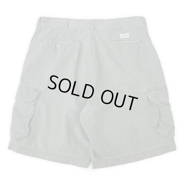 画像2: 90's Polo Ralph Lauren 6ポケット カーゴショーツ “GRAY” (2)