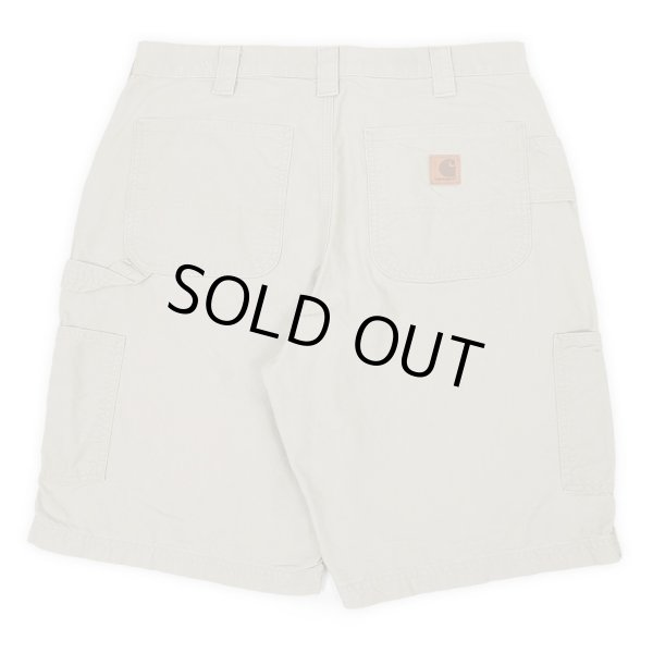画像2: 00's Carhartt ライトダック ペインターショーツ "TAN" (2)