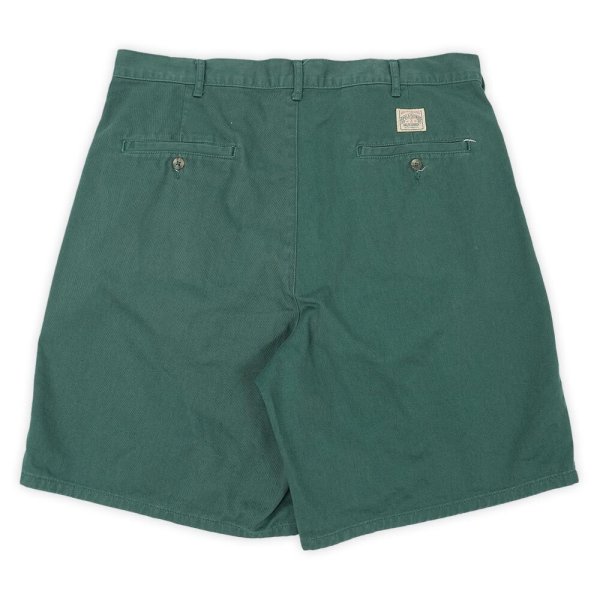 画像2: Early 90's Polo Ralph Lauren 2タック チノショーツ “GREEN / 初期タグ” (2)