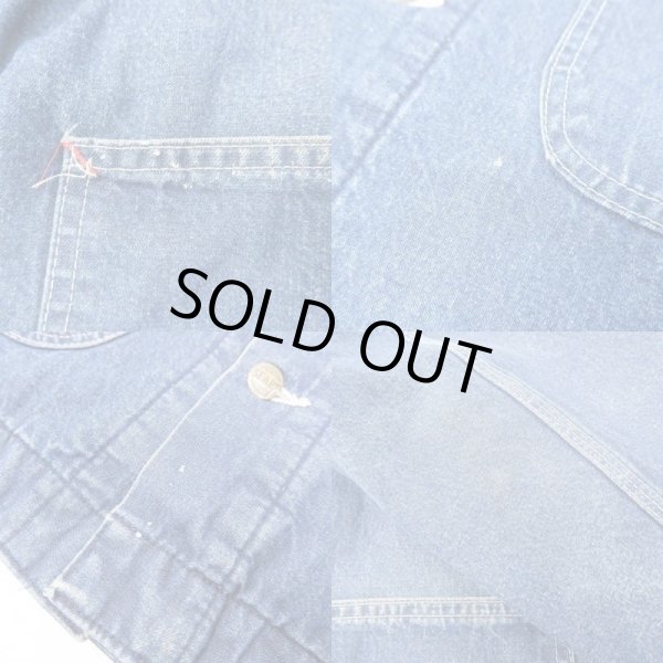 画像4: 80's Sears ブランケットライナー デニムカバーオール (4)