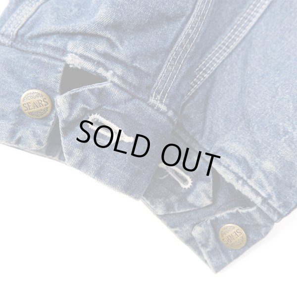 画像5: 80's Sears ブランケットライナー デニムカバーオール (5)