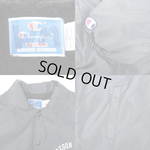 画像4: 90's Champion コーチジャケット "BLACK / MADE IN USA" (4)