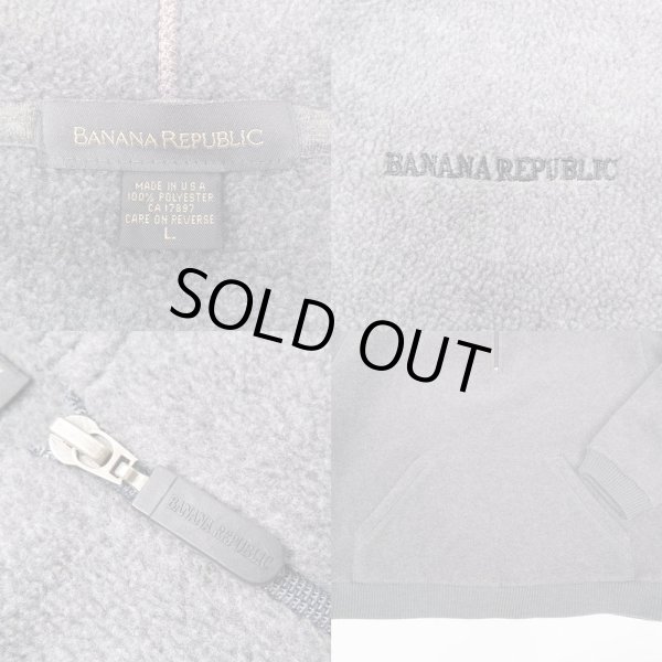 画像3: 90's Banana Republic フリースフーディー "MADE IN USA" (3)