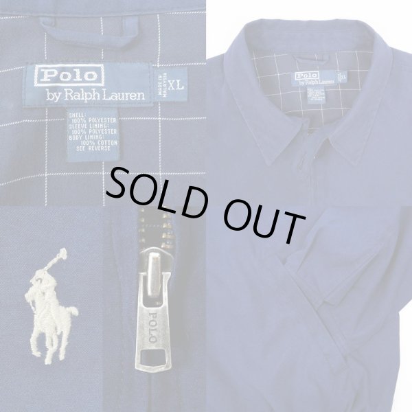 画像3: 00's Polo Ralph Lauren チンスト付き スウィングトップ "NAVY" (3)
