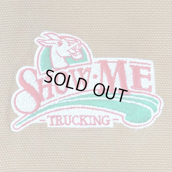 画像4: 00's Tri-Mountain ダック ワークジャケット "企業ロゴ刺繍" (4)