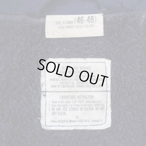 画像3: 90's US.NAVY アラミドデッキジャケット "ステンシル" (3)