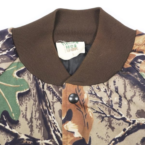 画像3: 90's West ark リアルツリーカモ柄 コットンスタジャン "MADE IN USA" (3)