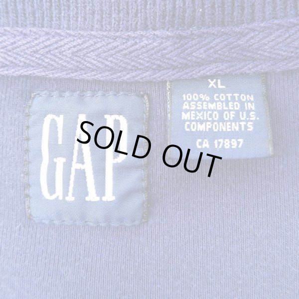 画像2: 90's OLD GAP ヘンリーネックカットソー (2)