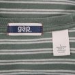 画像2: Early 00's OLD GAP マルチボーダー柄 ポケットTシャツ (2)