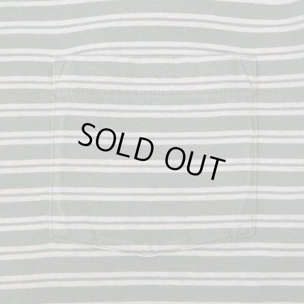 画像4: Early 00's OLD GAP マルチボーダー柄 ポケットTシャツ (4)