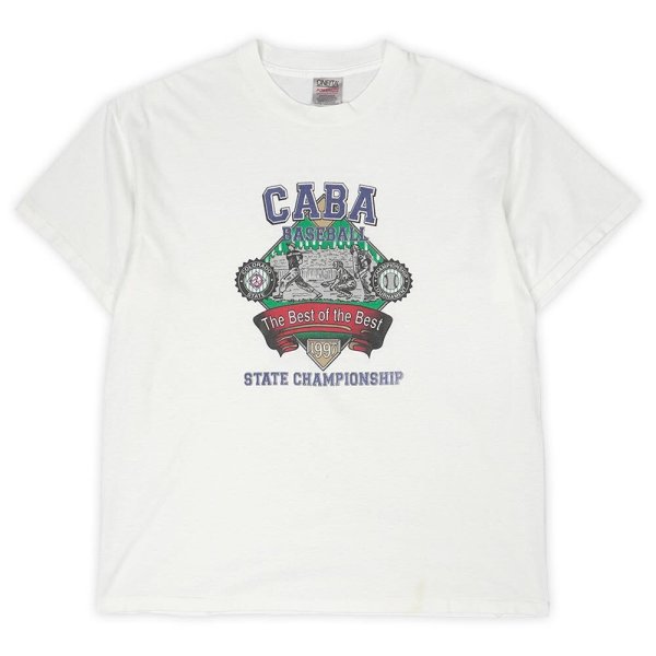 画像1: 90's CABA BASEBALL 両面プリントTシャツ (1)