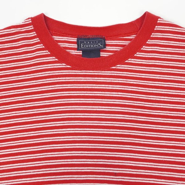 画像3: 90's BASIC EDITIONS マルチボーダーTシャツ (3)
