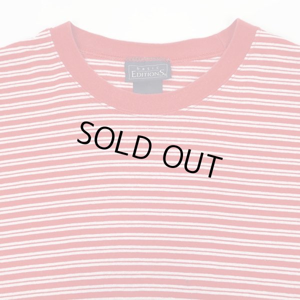 画像3: 90's BASIC EDITIONS マルチボーダーTシャツ (3)