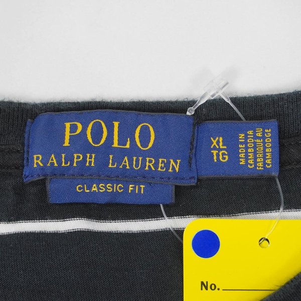 画像2: 00's Polo Ralph Lauren ボーダーTシャツ “BLACK × WHITE” (2)