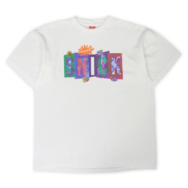 画像1: 90's NICKELODEON "SNICK" プリントTシャツ (1)
