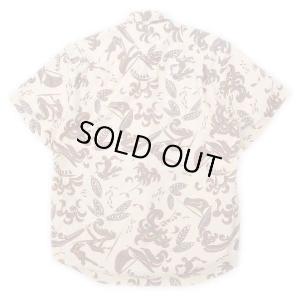 画像2: 80's Banana Republic S/S 総柄 ワークシャツ (2)