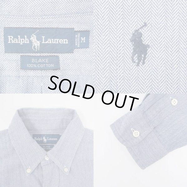 画像3: 90's Polo Ralph Lauren HBT ボタンダウンシャツ "BLAKE" (3)