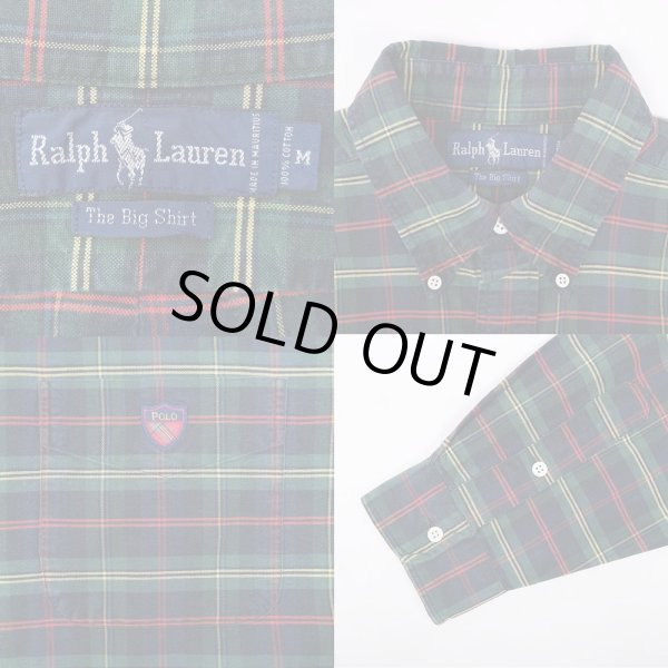 画像3: 90's Polo Ralph Lauren ボタンダウンシャツ "BIG SHIRT / size M" (3)