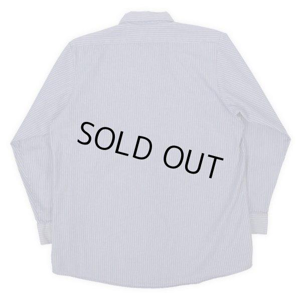 画像2: 00's PEPSI-COLA マルチストライプ柄 ワークシャツ (2)