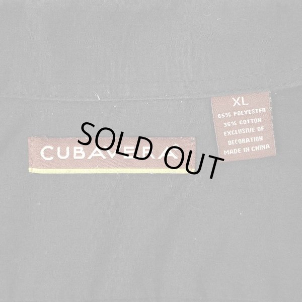 画像3: 00's CUBAVERA S/S キューバシャツ "BLACK" (3)