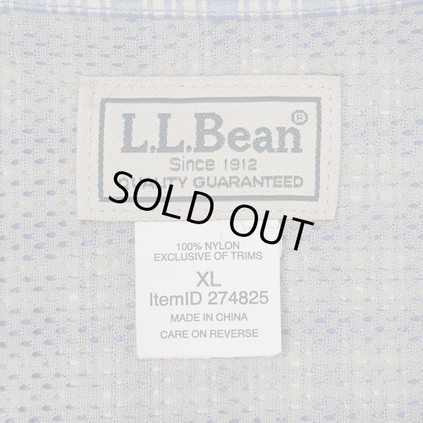 00's L.L.Bean S/S シアサッカー フィッシングシャツ