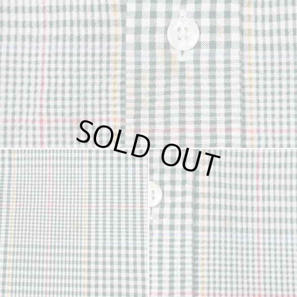 画像4: 90's LANDS' END S/S シアサッカー ボタンダウンシャツ “PLAID” (4)