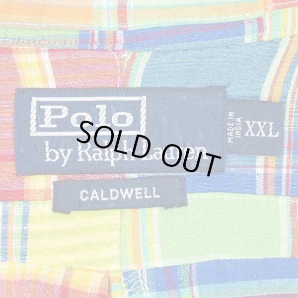 画像2: 90's Polo Ralph Lauren S/S オープンカラーシャツ "CALDWELL / 裾ポニー" (2)