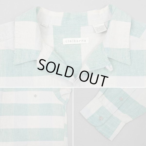 画像3: 90's Claiborne オープンカラーシャツ (3)