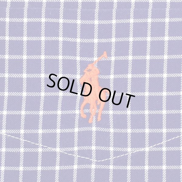 画像3: 90's Polo Ralph Lauren ボタンダウンシャツ “BLAKE / Navy Graph Plaid” (3)