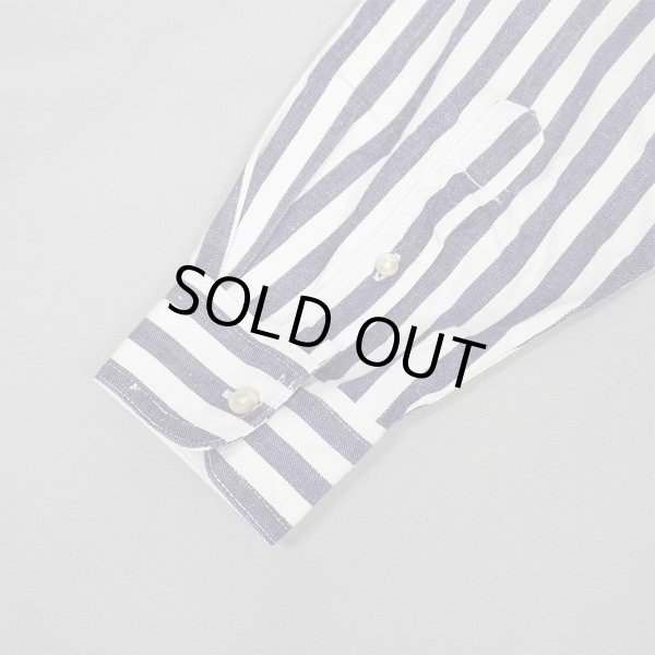 画像4: 90's Eddie Bauer ストライプ柄 ボタンダウンシャツ "黒タグ" (4)