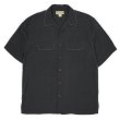 画像1: 00's PARADISE COVES S/S オープンカラー シルクシャツ "BLACK" (1)