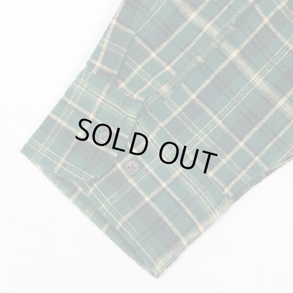 画像4: 90's TOWNCRAFT フランネル ボタンダウンシャツ "DEADSTOCK / Green Plaid" (4)