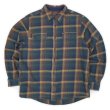 画像1: 00's ORVIS ヘビーネルシャツ "Navy × Brown Plaid" (1)