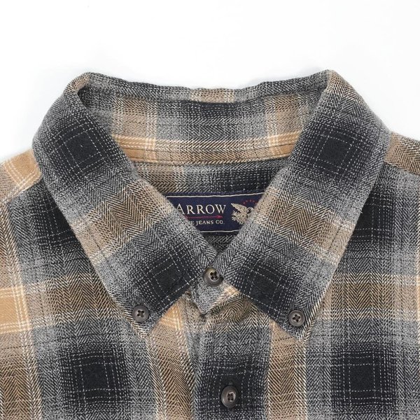 画像3: 00's Arrow フランネル ボタンダウンシャツ "Ombre Plaid" (3)