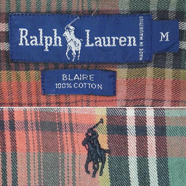 画像2: 90's Polo Ralph Lauren ボタンダウンシャツ "BLAIRE" (2)