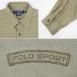 画像3: 90's POLO SPORT ヘリンボーンツイル ワークシャツ (3)