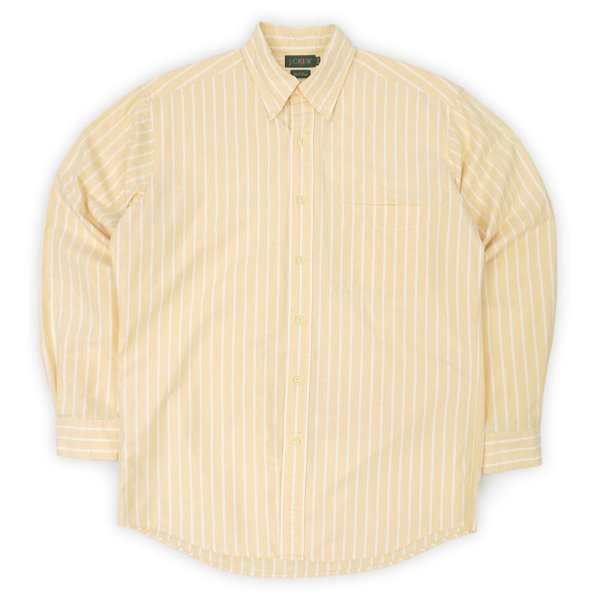 画像1: 90's J.CREW ストライプ柄 ボタンダウンシャツ (1)
